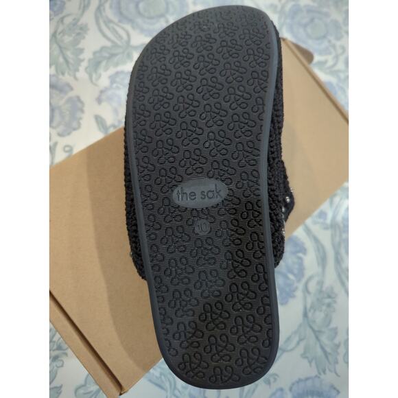 The Sak Black Crochet Studded Bolinas Clogs NIB - Picture 4 of 5